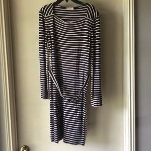 EVERYTHING MUST GO! Tory Burch long sleeve stripe dress